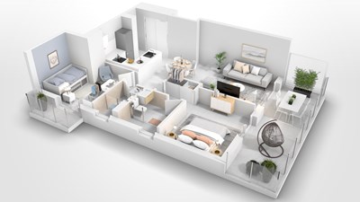 2 Bed & 2 Bath Apartment property - Image 1