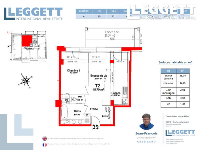 Image No.8-Appartement de 1 chambre à vendre à Les Gets