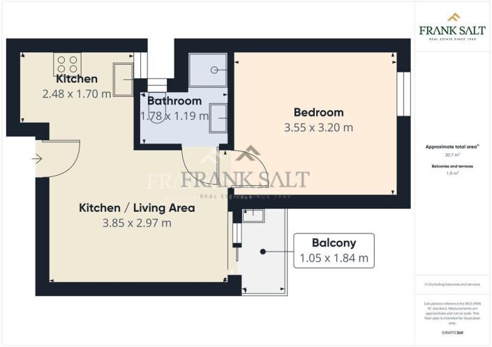 Image No.14-1 Bed Apartment for sale