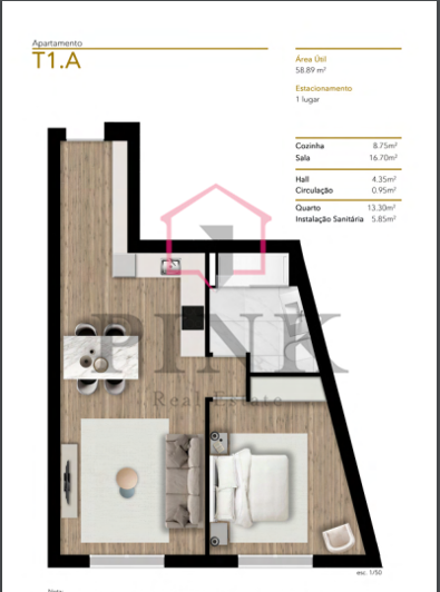 Image No.17-1 Bed Apartment for sale