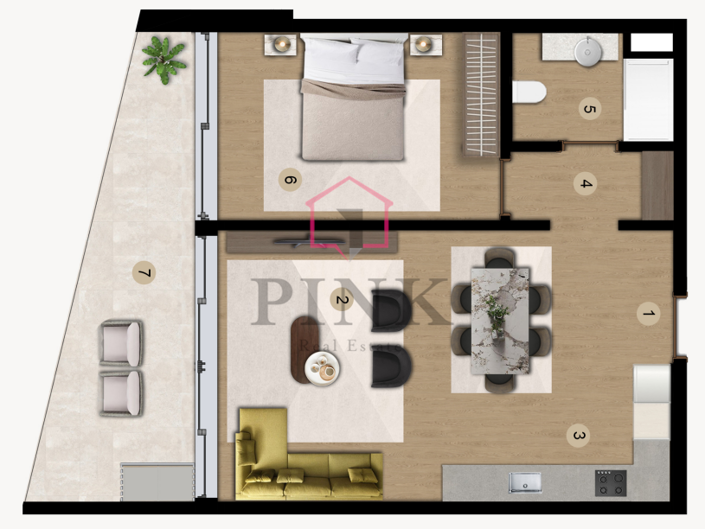 Image No.12-1 Bed Apartment for sale