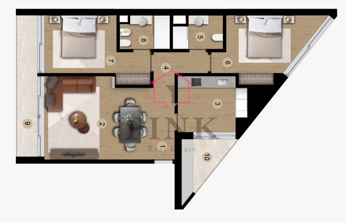 Image No.12-2 Bed Apartment for sale