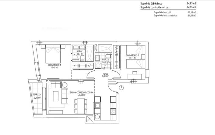 Image No.10-2 Bed Apartment for sale