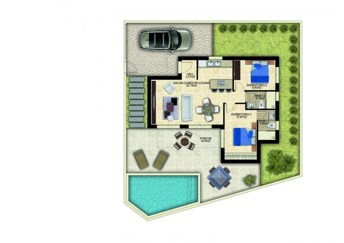 Image No.3-2 Bed Villa for sale