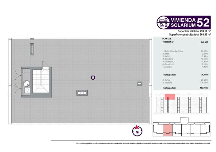 Image No.36-3 Bed Penthouse for sale