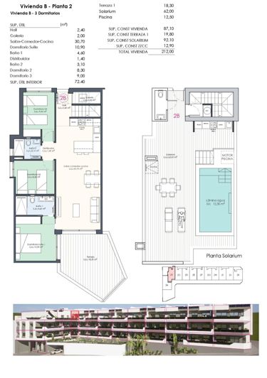 Image No.33-3 Bed Penthouse for sale