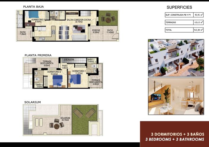 Image No.8-3 Bed Townhouse for sale