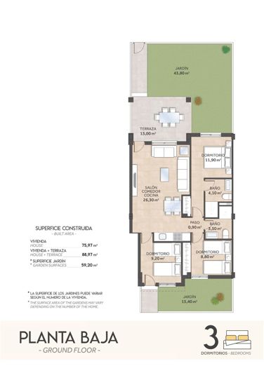 Image No.17-3 Bed Bungalow for sale