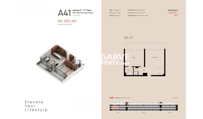 Image No.25-1 Bed Apartment for sale