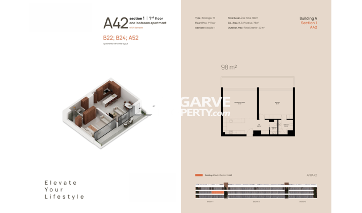 Image No.25-1 Bed Apartment for sale