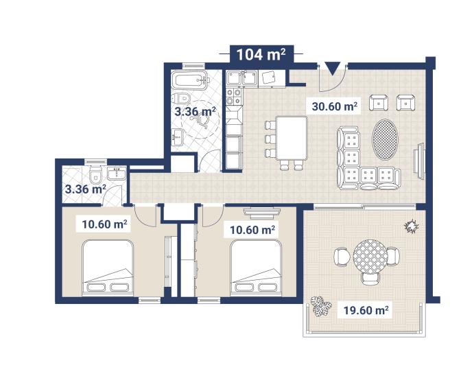 Image No.9-2 Bed Apartment for sale
