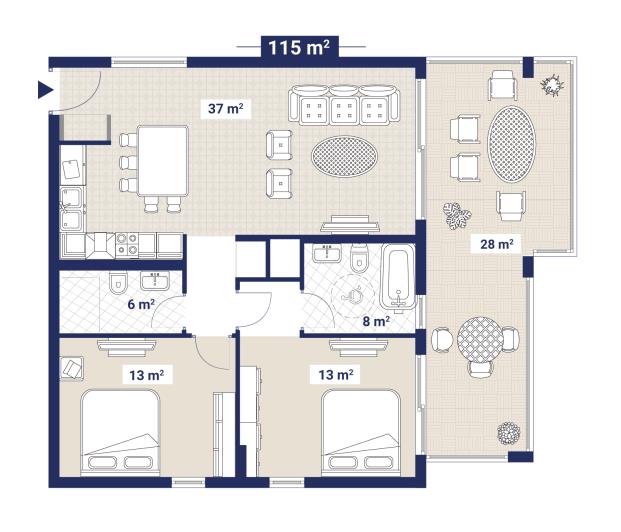 Image No.8-2 Bed Apartment for sale