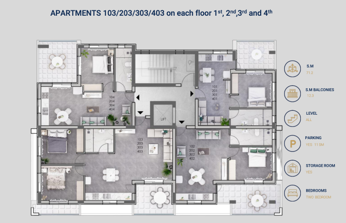 Image No.9-2 Bed Apartment for sale