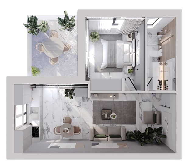 Image No.10-1 Bed Apartment for sale