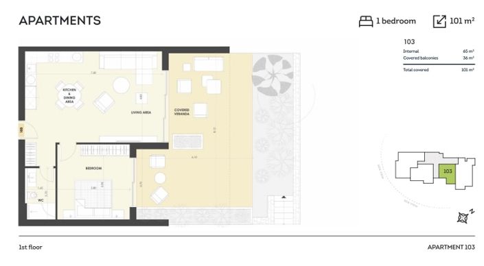 Image No.16-1 Bed Apartment for sale