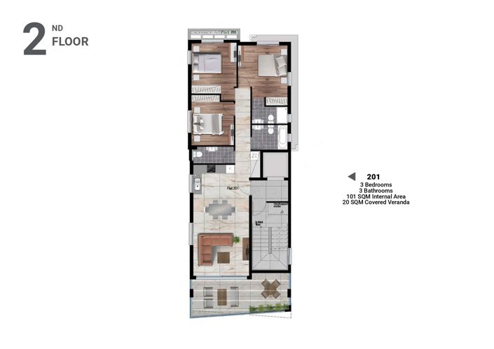 Image No.10-3 Bed Apartment for sale