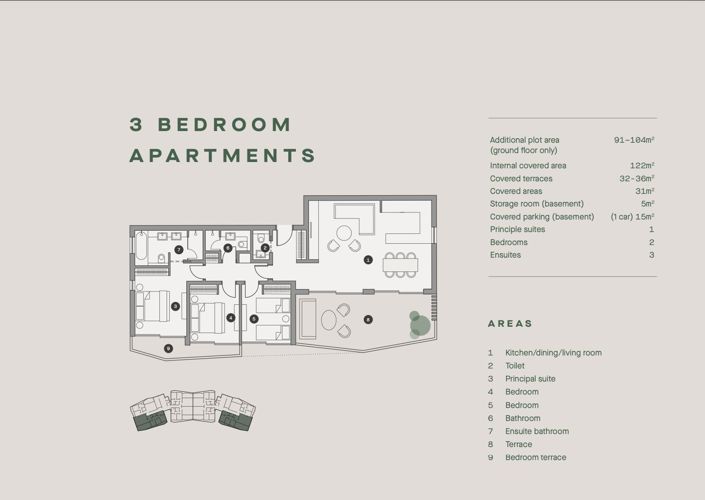 Image No.9-3 Bed Apartment for sale