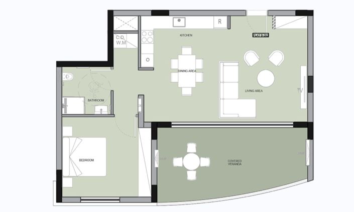 Image No.21-1 Bed Apartment for sale