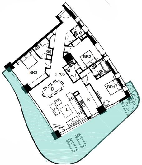 Image No.17-3 Bed Apartment for sale