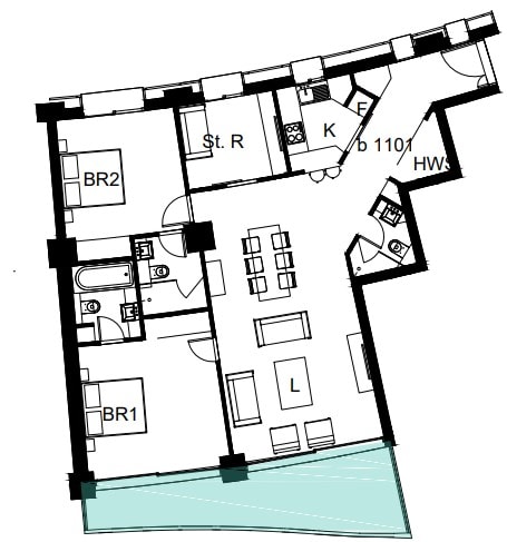 Image No.31-2 Bed Apartment for sale