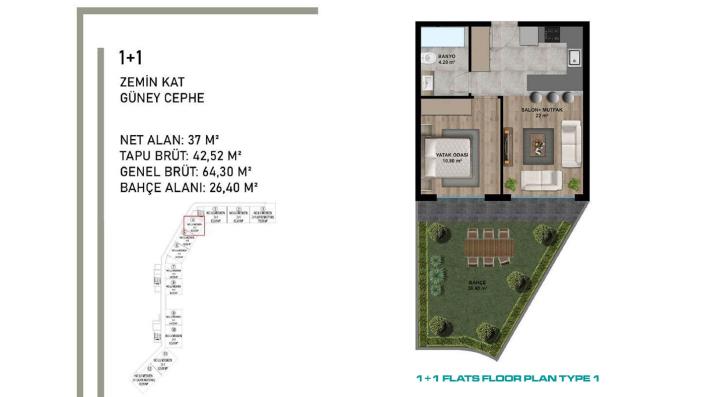 Image No.16-1 Bed Apartment for sale