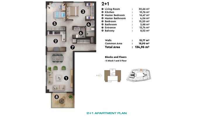 Image No.35-1 Bed Apartment for sale