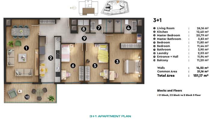 Image No.36-1 Bed Apartment for sale
