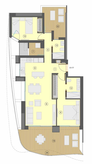 Image No.14-2 Bed Apartment for sale