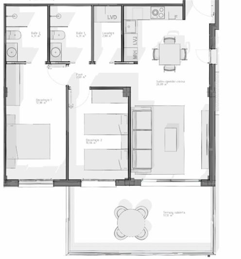 Image No.8-2 Bed Apartment for sale