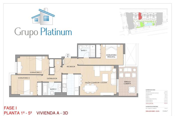 Image No.12-3 Bed Apartment for sale