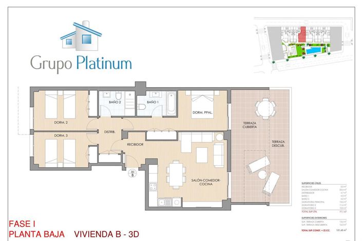 Image No.12-3 Bed Apartment for sale