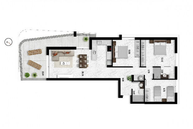 Image No.12-2 Bed Penthouse for sale