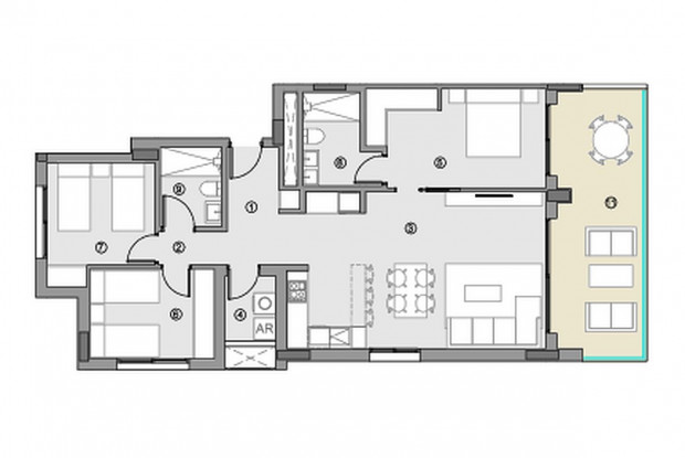 Image No.13-3 Bed Apartment for sale