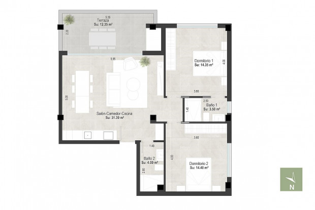 Image No.11-2 Bed Apartment for sale