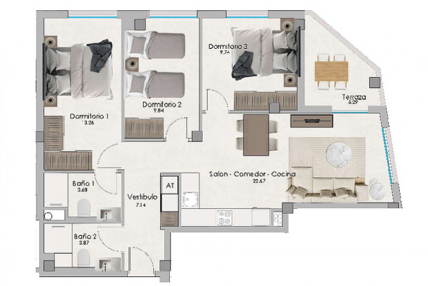 Image No.10-2 Bed Penthouse for sale