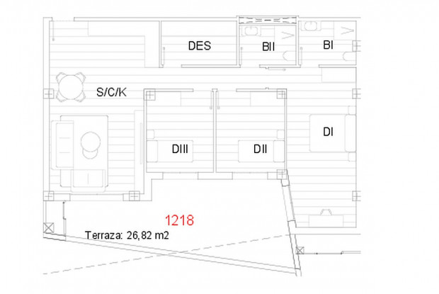 Image No.13-3 Bed Apartment for sale
