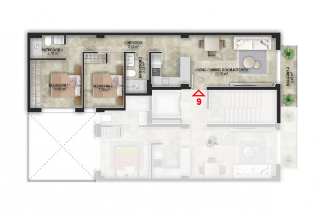 Image No.12-2 Bed Apartment for sale