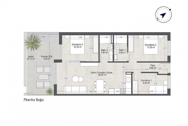 Image No.12-3 Bed Apartment for sale