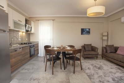Modern Fethiye Town Apartments - Living area