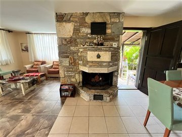 Private Stone Villa in Dalyan- Fireplace