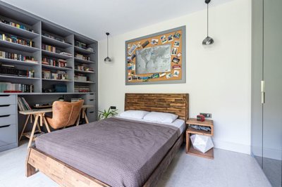 A meticulous Single-Storey Yalikavak Property For Sale - Generously sized double bedroom