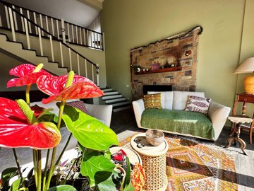 Serene Dalyan Duplex Villa For Sale - Beautiful lounge with lots of natural daylight