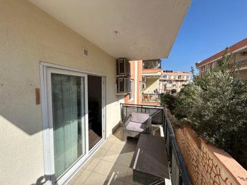 A Beautifully Renovated Apartment For Sale In Didim - Lovely balcony