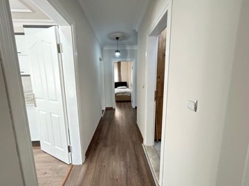 A Beautifully Renovated Apartment For Sale In Didim - Hallway to all rooms