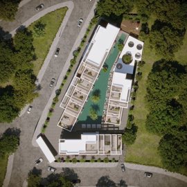 Striking Investment Properties In Antalya For Sale - Arial view over the entire complex