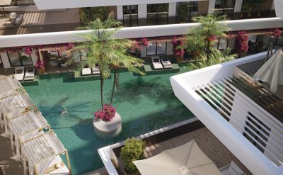 Striking Investment Properties In Antalya For Sale - Large communal swimming pool