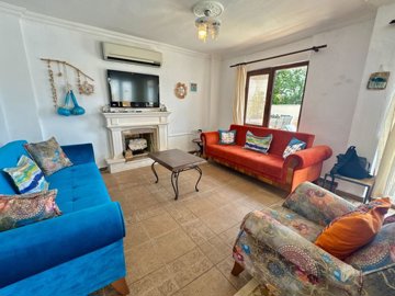 An Idyllic Detached Kalkan Villa For Sale - Beautifully furnished lounge