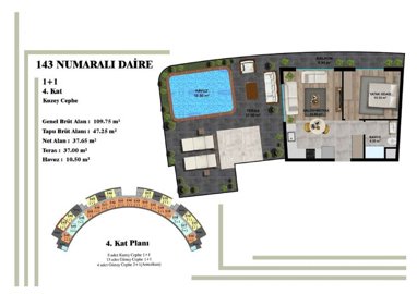 Ultra-Modern Investment Properties For Sale In Altintas, Antalya - Third option with a private pool