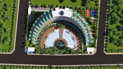 Ultra-Modern Investment Properties For Sale In Altintas, Antalya - View directly above the complex