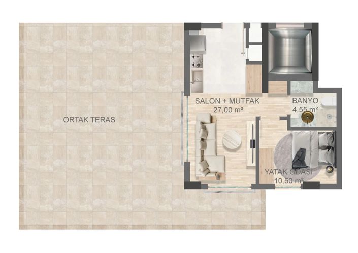 Image No.19-1 Bed Apartment for sale